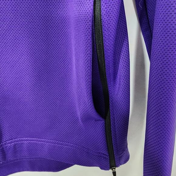 Los Angeles Lakers Nike Showtime Therma Flex Performance Full-Zip Purple Hoodie - Picture 6 of 14